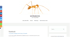 Desktop Screenshot of myrmecos.net